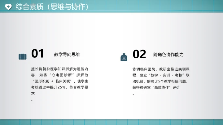 临床医学专业大学生求职个人能力综合展示职业生涯规划PPT