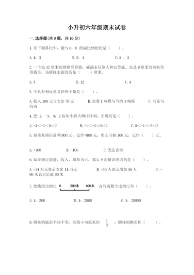 小升初六年级期末试卷【名校卷】.docx