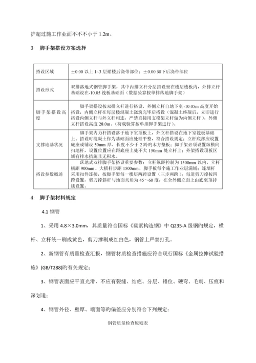 后浇带脚手架施工方案.docx