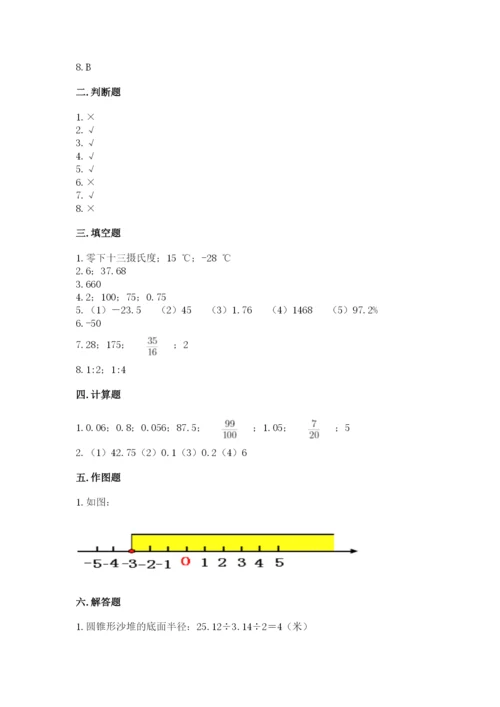 小升初数学期末测试卷及完整答案【名校卷】.docx