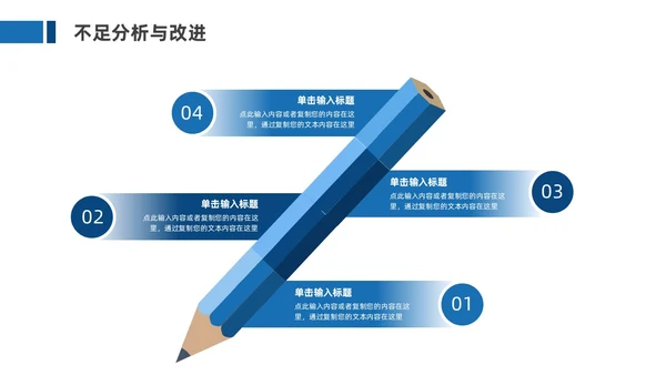 蓝色商务风工作总结汇报PPT模板