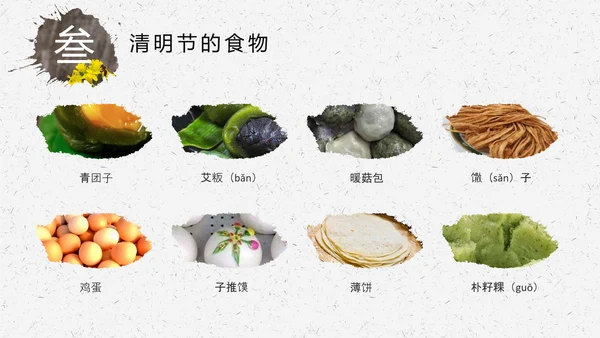 传统节日清明节民俗文化介绍ppt模板