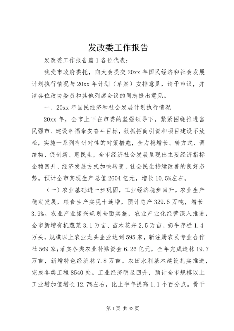 发改委工作报告 (2).docx