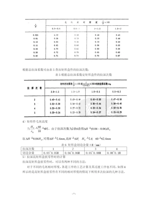 矩形拉伸件模具设计.docx