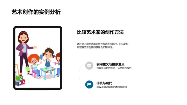 小学艺术教学课PPT模板