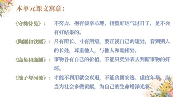 统编版语文三年级下册第二单元复习（课件）