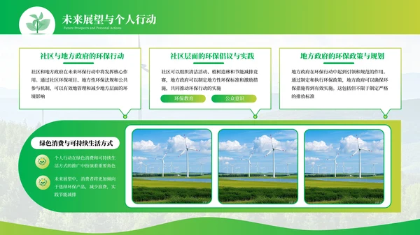 绿色新能源环保工业化PPT模板