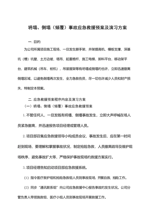 优质建筑企业五大伤害应急救援专题方案.docx