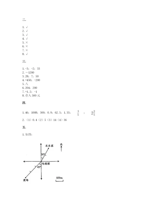 黑龙江【小升初】2023年小升初数学试卷精品.docx