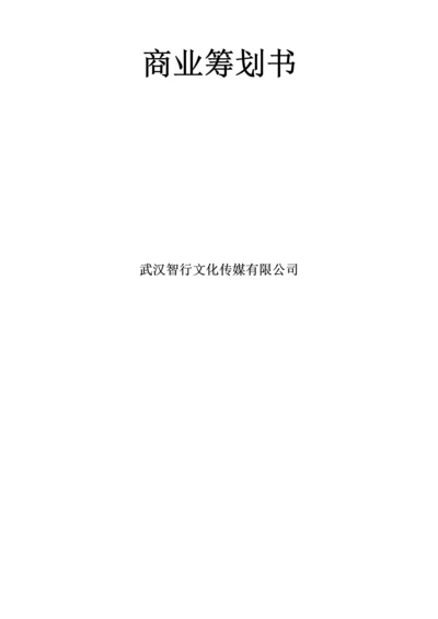 文化传媒有限公司商业综合计划书.docx