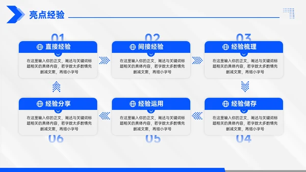 年终总结大气蓝色商务通用PPT模板