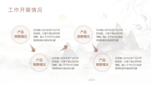 日出群山中国风工作总结规划通用PPT模板