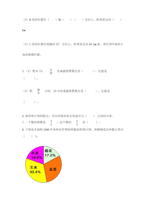 人教版数学六年级上册期末测试卷及答案1套.docx