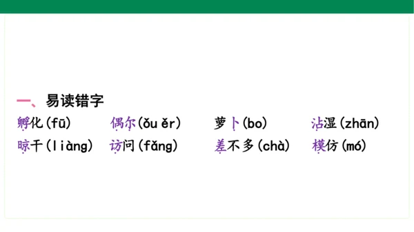 统编版语文三年级上册期中复习单元知识盘点  课件
