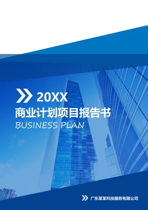 封面封底商务风商业计划书