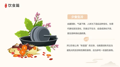 秋季养生中草药传统中医药堂通用PPT模板