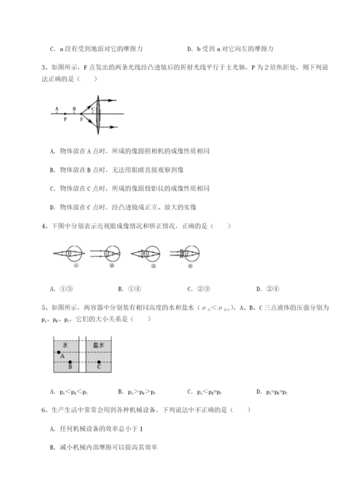 专题对点练习广东深圳市高级中学物理八年级下册期末考试章节训练练习题（解析版）.docx