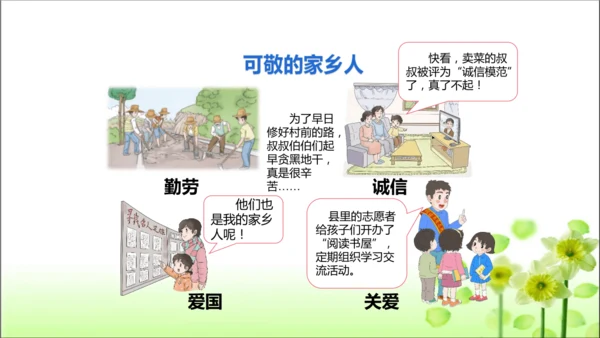 第15课 可亲可敬的家乡人 课件 人教版道德与法治 二年级上册