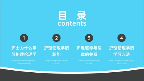 红蓝简约形状护理伦理学培训PPT课件
