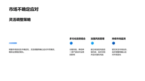 金融业绩月报PPT模板