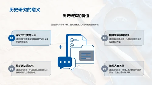 历史研究答辩报告PPT模板