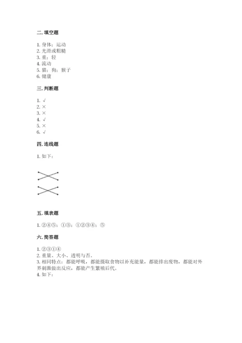 教科版一年级下册科学期末测试卷【考点提分】.docx