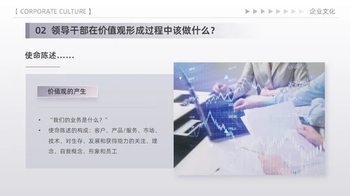紫色简约高端商务风企业文化核心价值观宣传员工培训PPT模板