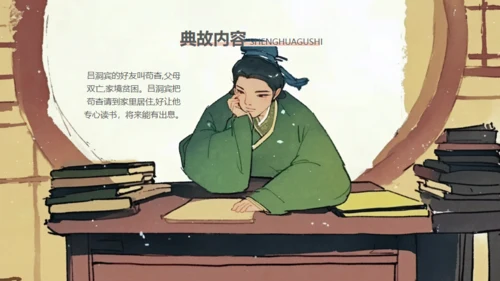 民间神话传说狗咬吕洞宾通用PPT模板