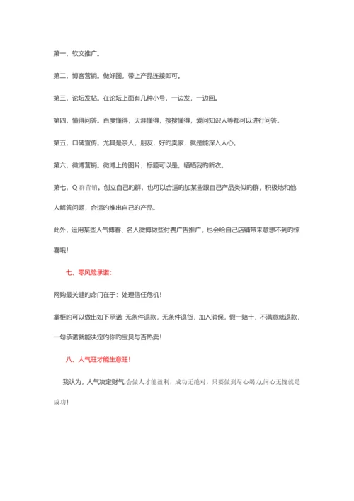 淘宝店运营方案.docx