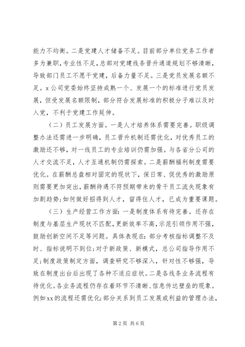 企业发展面临问题困难专题调研报告.docx