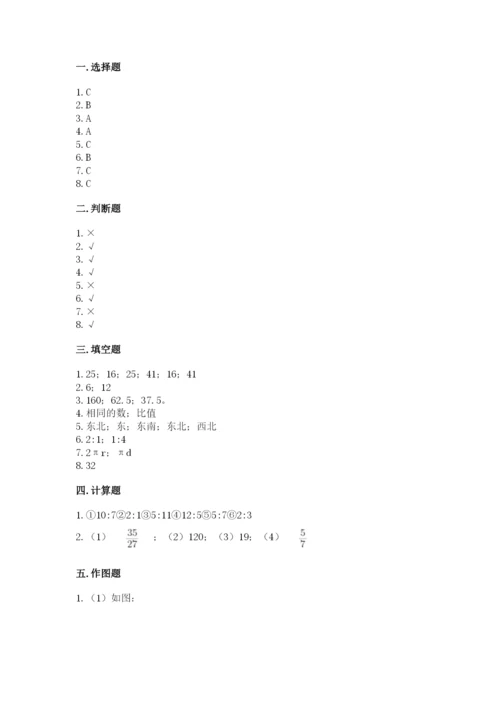 小学数学六年级上册期末测试卷及答案（必刷）.docx