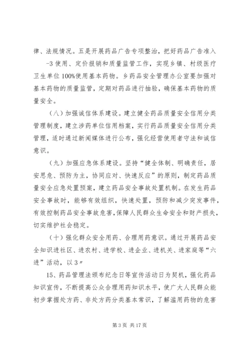 陈圩创建药品安全示XX县区工作实施方案.docx