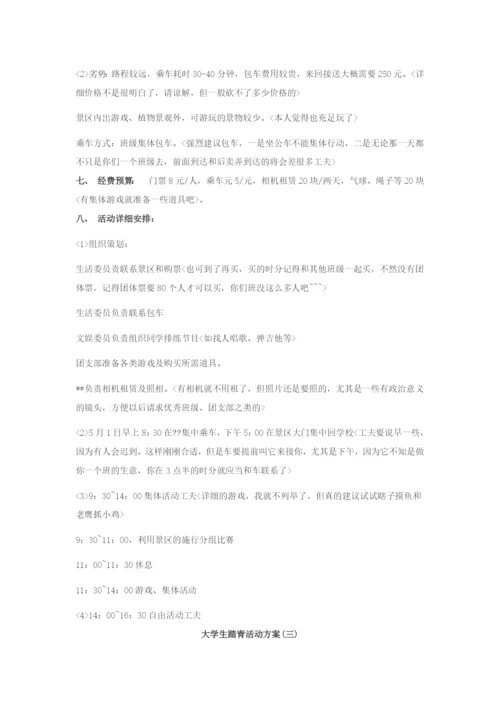大学生踏青活动方案.docx