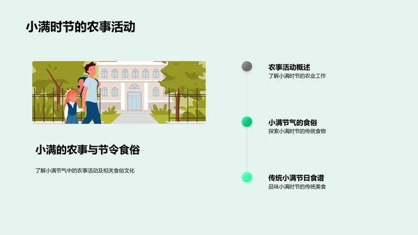 小满节气教学讲座PPT模板