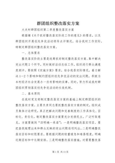 群团组织整改落实方案.docx