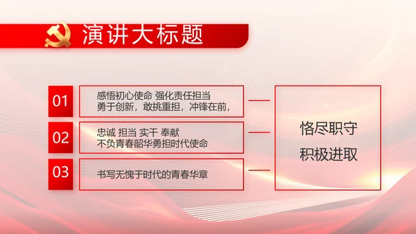 红色党建党支部会议工作汇报PPT党课