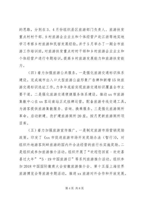 旅游局上半年工作总结和下半年工作安排.docx