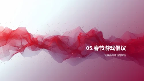 春节游戏营销报告PPT模板