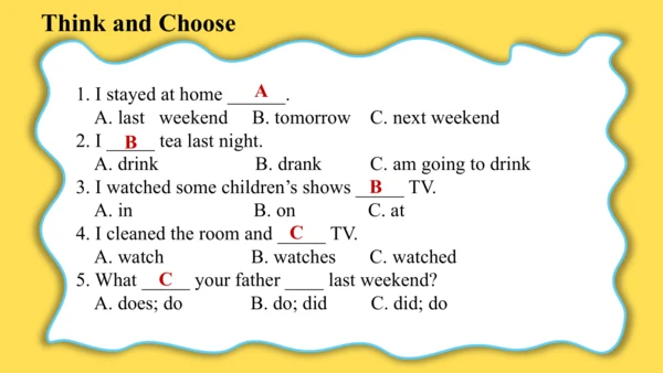 Unit 2 Last weekend Part A Let's talk课件（49张PPT)