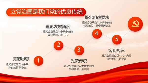 红色大气建设美丽城镇年年终总结PPT动态模板