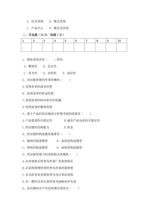 供应链综合管理习题和答案要点.docx