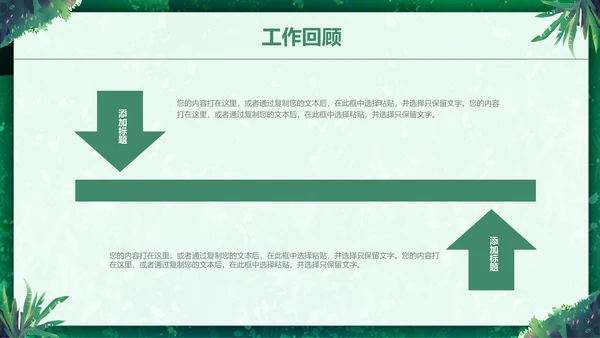 绿色小清新述职报告通用PPT模板