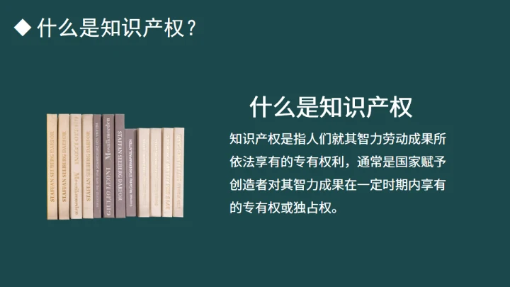 426世界知识产权日书页背景通用PPT模板