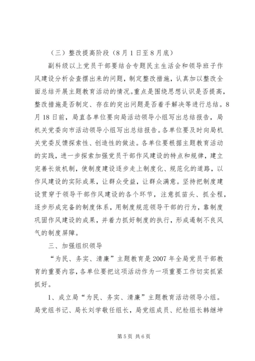 水利局党组干部教育活动意见.docx