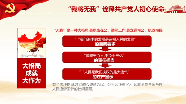 我将无我不负人民学习微党课PPT担当作为