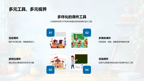 课件设计应用PPT模板