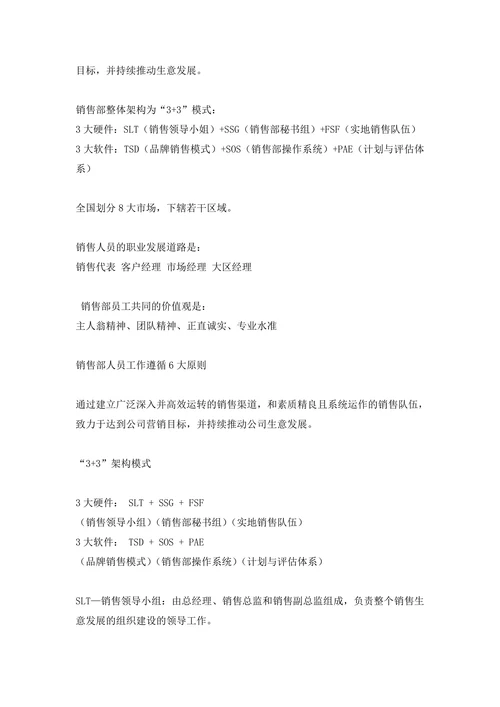 M品牌销售团队管理方案