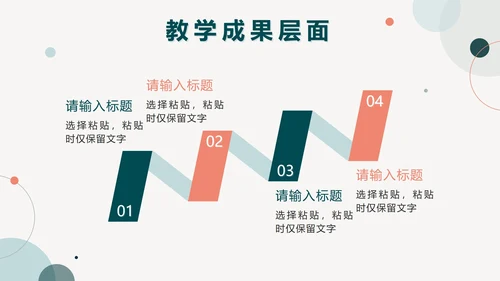 绿色简约莫兰迪几何教学工作总结PPT模板