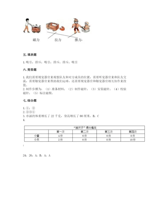 教科版二年级下册科学知识点期末测试卷（模拟题）.docx