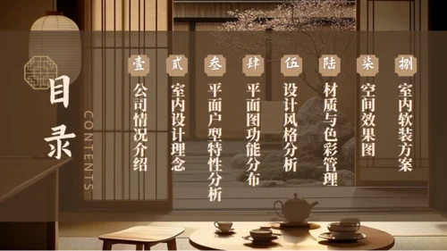 新中式室内装修设计通用PPT模板